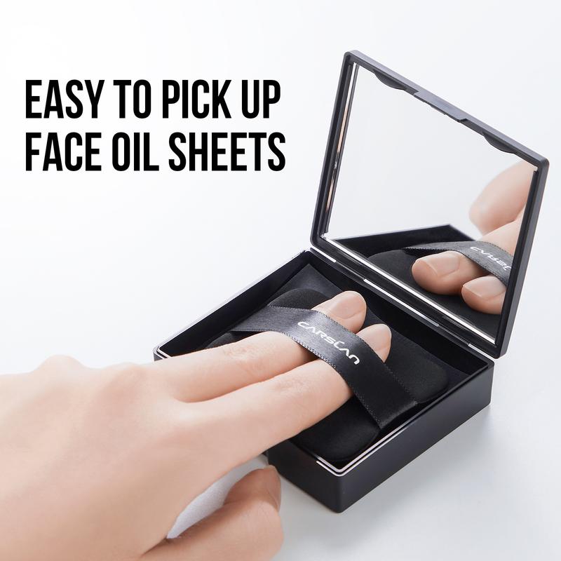 Black 2 in 1 Magnet Oil Blotting Setting Sheet