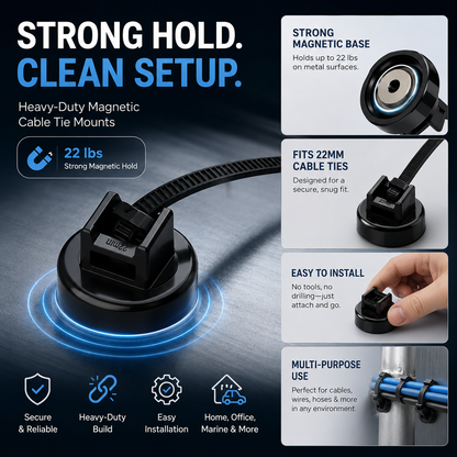 Magnetic Cable Tie Mounts