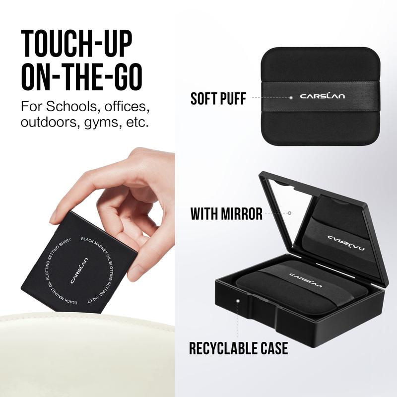 Black 2 in 1 Magnet Oil Blotting Setting Sheet