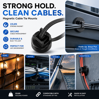 Magnetic Cable Tie Mounts